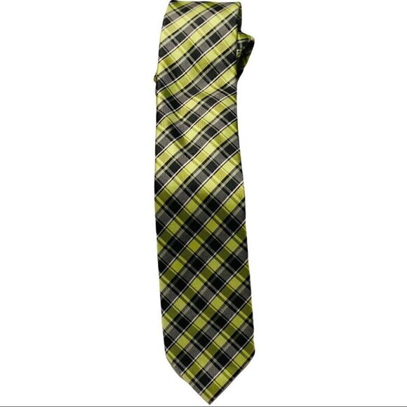 Velette Green & Black Classic Necktie - Picture 3 of 3